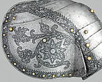 Elements of an Armor Garniture, Attributed to Wolfgang Grosschedel (German, Landshut, active ca. 1517–62), Steel, German, Landshut