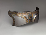 Cantle Plate of a Saddle, Metal, gilt, Italian