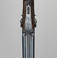 Pair of Four-Barreled Turnover Percussion Pistols of Henry Pelham Fiennes Pelham-Clinton, 4th Duke of Newcastle-under-Lyne (1785–1851), with Pair of Box-Lock Turn-Off Pocket Pistols, Case, and Accessories, James Purdey the Elder (British, London 1784–1863 Margate), Turnover pistols: steel, wood (walnut), gold, silver; pocket pistols: steel, wood (walnut); mallet: wood (walnut, rosewood, ebony), leather; ramrod: wood (ebony), brass; cleaning rod: wood (walnut), brass, steel; cleaning rod tip: brass; powder flask: copper, gold, brass, steel; bullet mold: steel; nipple wrench: wood (walnut), steel, brass; screwdriver: horn, steel, brass; socket wrench: steel; patch box: ivory; case: wood (mahogany), brass, ivory, textile, paper, British, London