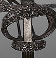 Rapier, Pietro de Formicano (Italian, Belluno, active ca. 1600), Steel, iron, hilt, Northern European, possibly German; blade, Italian, Belluno