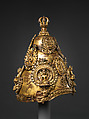 Vajracarya Priest's Crown, Copper, gold, crystal, turquoise, Nepalese