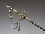 Smallsword, Steel, gold, textile, British