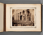 Album of Photographs of Views of the Interior of the Ottoman Military Museum in the Former Church of St. Irene, Constantinople (Vues de Sainte Irène, Constantinople), Abdullah Frères (Ottoman, 1858–1899), Albumen prints, paper, leather, textile, gold, Turkish