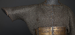 Shirt of Mail and Plate of Al-Ashraf Sayf ad-Din Qaitbay (ca. 1416/18–1496), 18th Burji Mamluk Sultan of Egypt, Steel, iron, copper alloy, gold, probably Egyptian