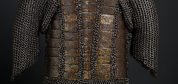 Shirt of Mail and Plate of Al-Ashraf Sayf ad-Din Qaitbay (ca. 1416/18–1496), 18th Burji Mamluk Sultan of Egypt, Steel, iron, copper alloy, gold, probably Egyptian