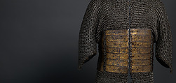 Shirt of Mail and Plate of Al-Ashraf Sayf ad-Din Qaitbay (ca. 1416/18–1496), 18th Burji Mamluk Sultan of Egypt, Steel, iron, copper alloy, gold, probably Egyptian