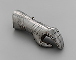 Shoulder and Arm Defenses with Left Gauntlet, Steel, leather, copper alloy, Western European