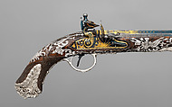 Pair of Flintlock Pistols, Samuel Brunn (English, London, recorded 1795–1820), Steel, wood (walnut, rosewood), silver, gold, British, London