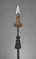 Partisan Carried by the Bodyguard of Louis XIV (1638–1715, reigned from 1643), Jean Berain (French, Saint-Mihiel 1640–1711 Paris), Steel, gold, wood, textile, French, Paris