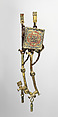 Curb Bit, Iron, copper alloy, enamel, gold, Franco-Neapolitan