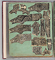 Workbook Recording the Engraved Firearms Ornament of Louis D. Nimschke (1832–1904), Louis Daniel Nimschke (American, born Ebersdorf, Reuss Schleiz, Germany July 14, 1832–April 9, 1904 Brooklyn, New York), Ink on paper, leather binding, American, New York