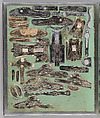 Workbook Recording the Engraved Firearms Ornament of Louis D. Nimschke (1832–1904), Louis Daniel Nimschke (American, born Ebersdorf, Reuss Schleiz, Germany July 14, 1832–April 9, 1904 Brooklyn, New York), Ink on paper, leather binding, American, New York