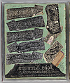 Workbook Recording the Engraved Firearms Ornament of Louis D. Nimschke (1832–1904), Louis Daniel Nimschke (American, born Ebersdorf, Reuss Schleiz, Germany July 14, 1832–April 9, 1904 Brooklyn, New York), Ink on paper, leather binding, American, New York
