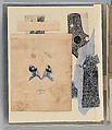 Workbook Recording the Engraved Firearms Ornament of Louis D. Nimschke (1832–1904), Louis Daniel Nimschke (American, born Ebersdorf, Reuss Schleiz, Germany July 14, 1832–April 9, 1904 Brooklyn, New York), Ink on paper, leather binding, American, New York