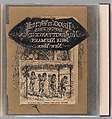 Workbook Recording the Engraved Firearms Ornament of Louis D. Nimschke (1832–1904), Louis Daniel Nimschke (American, born Ebersdorf, Reuss Schleiz, Germany July 14, 1832–April 9, 1904 Brooklyn, New York), Ink on paper, leather binding, American, New York