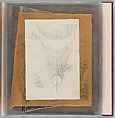 Workbook Recording the Engraved Firearms Ornament of Louis D. Nimschke (1832–1904), Louis Daniel Nimschke (American, born Ebersdorf, Reuss Schleiz, Germany July 14, 1832–April 9, 1904 Brooklyn, New York), Ink on paper, leather binding, American, New York