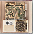 Workbook Recording the Engraved Firearms Ornament of Louis D. Nimschke (1832–1904), Louis Daniel Nimschke (American, born Ebersdorf, Reuss Schleiz, Germany July 14, 1832–April 9, 1904 Brooklyn, New York), Ink on paper, leather binding, American, New York