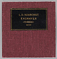 Workbook Recording the Engraved Firearms Ornament of Louis D. Nimschke (1832–1904), Louis Daniel Nimschke (American, born Ebersdorf, Reuss Schleiz, Germany July 14, 1832–April 9, 1904 Brooklyn, New York), Ink on paper, leather binding, American, New York