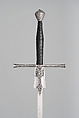 Practice Sword, Ulrich Diefstetter (German, Au ca. 1536–ca. 1589 Au (now Munich)), Steel, leather, wood, brass, German, Munich