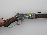 Winchester Model 1886 Takedown Rifle (serial no. 125176), Winchester Repeating Arms Company (American, New Haven, Connecticut, founded 1866), Steel, gold, platinum, wood (walnut), American, New Haven, Connecticut