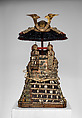 Armor (<i>Yoroi</i>) of Ashikaga Takauji (1305–1358), Iron, leather, lacquer, silk, copper, gold, pigments, Japanese
