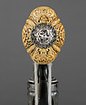 Smith & Wesson .44 Double-Action Frontier Model Revolver decorated by Tiffany & Co. (serial no. 8401), with Case and Cleaning Rod, Smith & Wesson (American, established 1852), Steel, silver, ivory, textile (chamois), wood (California laurel), American, Springfield, Massachusetts and New York