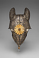 Half-Shaffron for an Armor of King Philip IV of Spain (1605–1665) or his Brother Don Carlos (1607–1632), Attributed to Pierre du Coudroy (French, 1560–ca. 1626), Steel, copper alloy, silver, gold, Flemish, Brussels