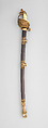 Naval Presentation Sword, Ames Manufacturing Company (American, Chicopee, Massachusetts, 1834–1935), Steel, copper alloy, gold, walrus tusk, wood, American