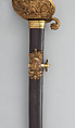 Naval Presentation Sword, Ames Manufacturing Company (American, Chicopee, Massachusetts, 1834–1935), Steel, copper alloy, gold, walrus tusk, wood, American
