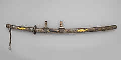 Blade and Mounting for a Sword (Katana), Steel, wood, silver, iron, copper-silver alloy (shibuichi), copper-gold alloy (shakudō), copper, gold, Japanese