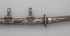 Blade and Mounting for a Sword (Katana), Steel, wood, silver, iron, copper-silver alloy (shibuichi), copper-gold alloy (shakudō), copper, gold, Japanese