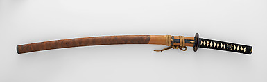 Blades and Mountings for a Pair of Swords (<i>Daishō</i>), Blades inscribed by Yokoyama Kōzukedaijō Sukesada (Japanese, 1627–1716), Steel, wood, lacquer, copper-gold alloy (<i>shakudō</i>), gold, copper-silver alloy (<i>shibuichi</i>), ray skin (<i>same</i>), silk, Japanese