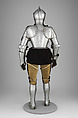 Armor for the Tilt, Attributed to Anton Peffenhauser (German, Augsburg, 1525–1603), Steel, brass, leather, German, Augsburg