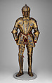 Armor for Field and Tournament, Steel, gold, silver, leather, textile, Italian, probably Milan