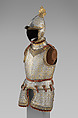 Armor of Giovanni Battista Bourbon del Monte (1541–1614), Steel, gold, textile, leather, Italian, possibly Brescia