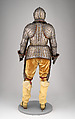 Armor for a Member of the Barberini Family, Steel, gold, silver, textile, leather, Italian, Milan