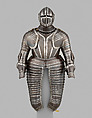 Cuirassier Armor, Steel, gold, leather, textile, Italian, Milan or Brescia
