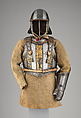 Harquebusier's Armor of Pedro II, King of Portugal (reigned 1683–1706), Attributed to Richard Holden (British, London, recorded 1658–1708), Steel, gold, leather, textile, British, London