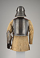 Harquebusier's Armor of Pedro II, King of Portugal (reigned 1683–1706), Attributed to Richard Holden (British, London, recorded 1658–1708), Steel, gold, leather, textile, British, London