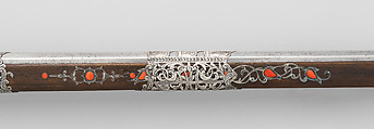 Miquelet Gun of Ali Pasha, Wood, steel, silver, coral, Algerian