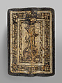 Shield (Pavise), Wood, leather, gesso, silver foil, polychromy, German, Saxon