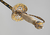 Smallsword, Steel, silver, gold, wood, textile, French