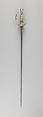 Smallsword carried by the Gardes du Corps, Guilmin (French, Versailles recorded 1767–1775), Steel, silver, wood, textile, French, Versailles