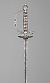 Smallsword carried by the Gardes du Corps, Guilmin (French, Versailles recorded 1767–1775), Steel, silver, wood, textile, French, Versailles