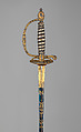 Smallsword with Scabbard, C. Liger (French, Paris, recorded 1770–93), Steel, silver, gold, wood, textile, fishskin, French