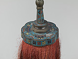 Saddle and Horse Trappings, Wood, horn, ivory, textile, silver, iron, cloisonné, hair, Korean