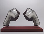 Pair of Tournament Pauldrons (Shoulder Defenses), Marked by Lorenz Helmschmid (German, Augsburg, ca. 1445–1516), Steel, copper alloy, German, Augsburg