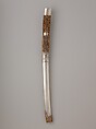 Mounting for a Dagger (Koshigatana), wood, silver, Japanese