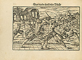 Gründtliche Beschreibung der freyen ritterlichen unnd adelichen Kunst des Fechtens in allerley gebreuchlichen Wehren mit vil schönen und nützlichen Figuren gezieret und fürgestellet (A Thorough Description of the Free Knightly and Noble Art of Fencing, in All the Typical Guards, Adorned and Arranged with Many Beautiful and Useful Figures), Joachim Meyer (German, active 16th–17th century), Ink, paper, German, Strasbourg