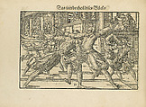 Gründtliche Beschreibung der freyen ritterlichen unnd adelichen Kunst des Fechtens in allerley gebreuchlichen Wehren mit vil schönen und nützlichen Figuren gezieret und fürgestellet (A Thorough Description of the Free Knightly and Noble Art of Fencing, in All the Typical Guards, Adorned and Arranged with Many Beautiful and Useful Figures), Joachim Meyer (German, active 16th–17th century), Ink, paper, German, Strasbourg